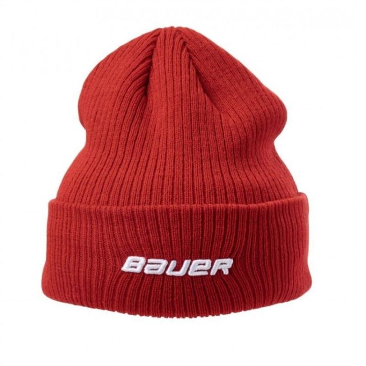 Žieminė kepurė su flisiniu pamušalu Bauer Team Ribbed Touque SR