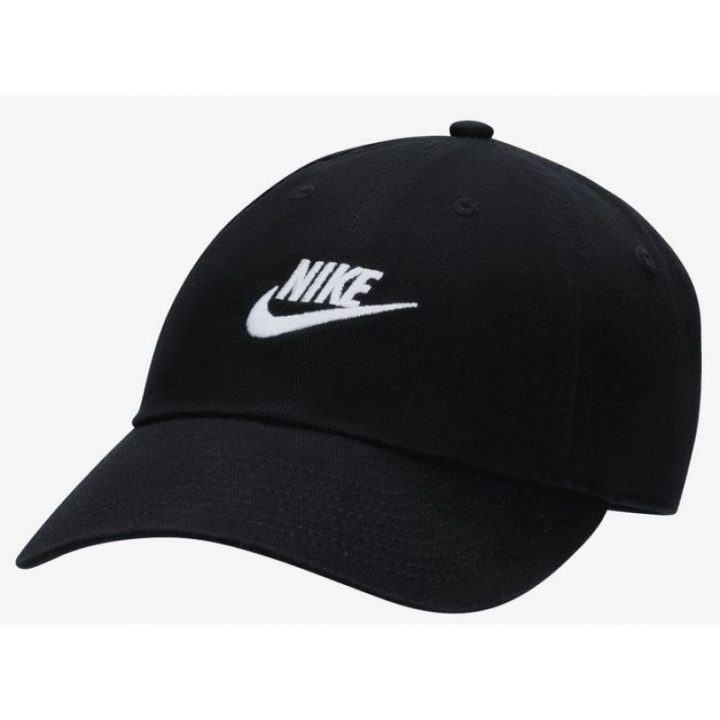 Uniseks medvilninė kepurė su snapeliu Nike Club, juoda