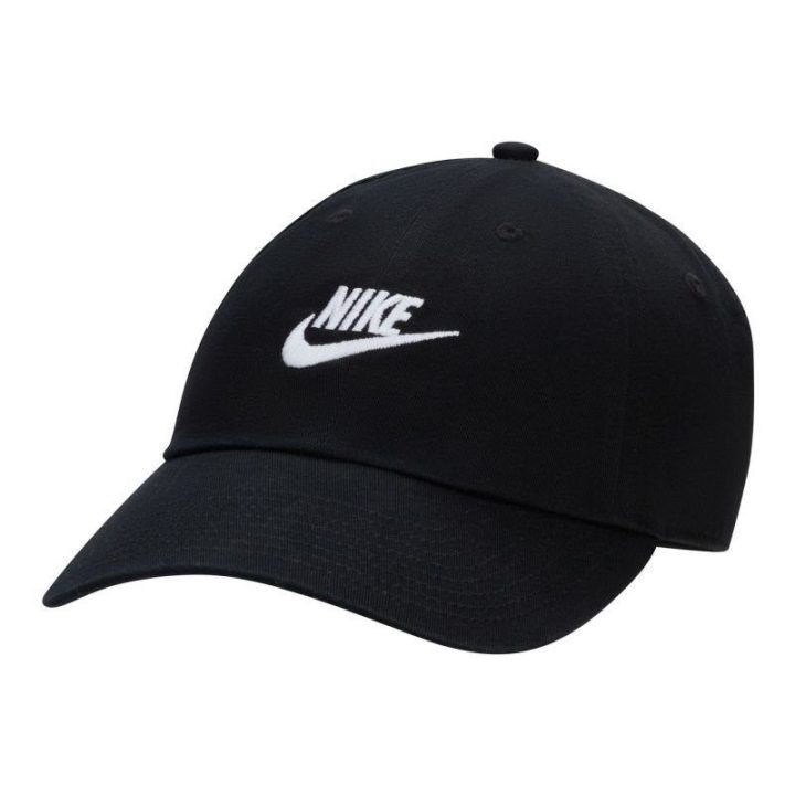 Uniseks medvilninė kepurė su snapeliu Nike Club, juoda