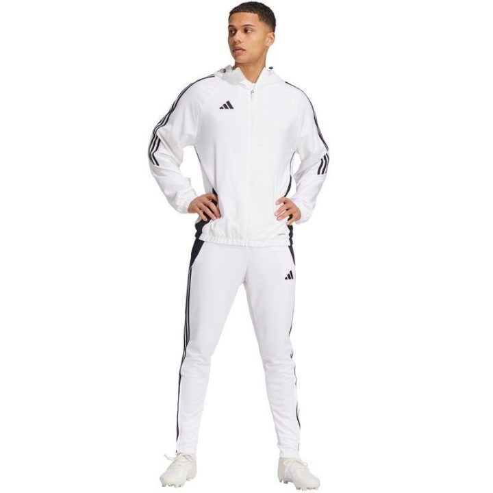 Vyriška striukė nuo vėjo adidas Tiro 24, balta