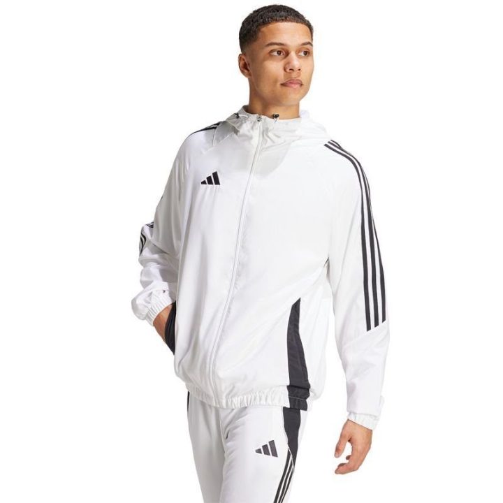 Vyriška striukė nuo vėjo adidas Tiro 24, balta