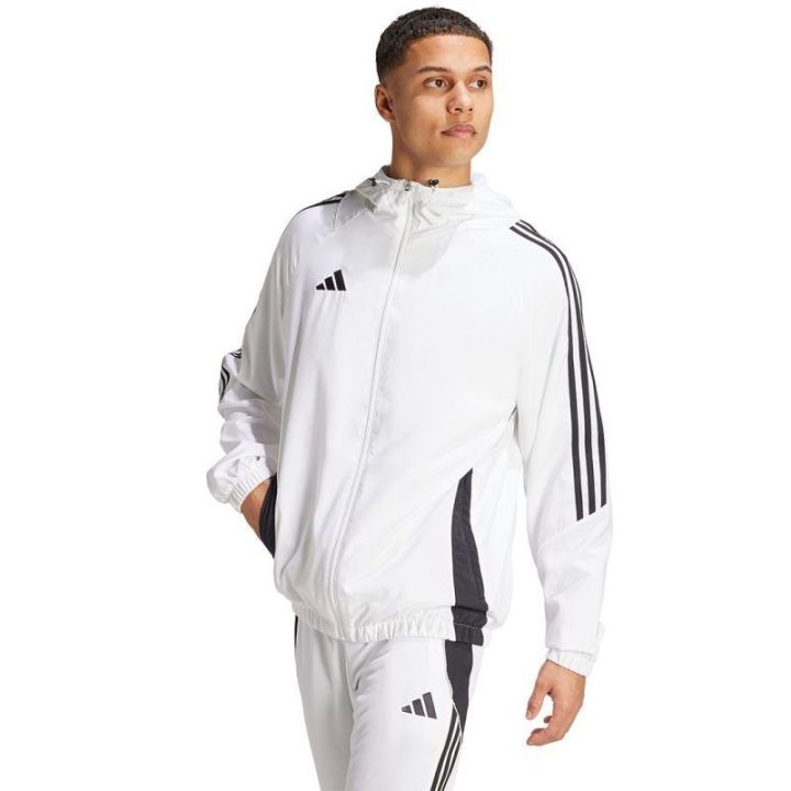 Vyriška striukė nuo vėjo adidas Tiro 24, balta