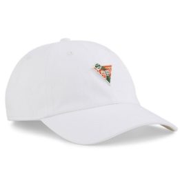 Uniseks kepurė su pusapvaliu snapeliu Puma Prime Dad, balta