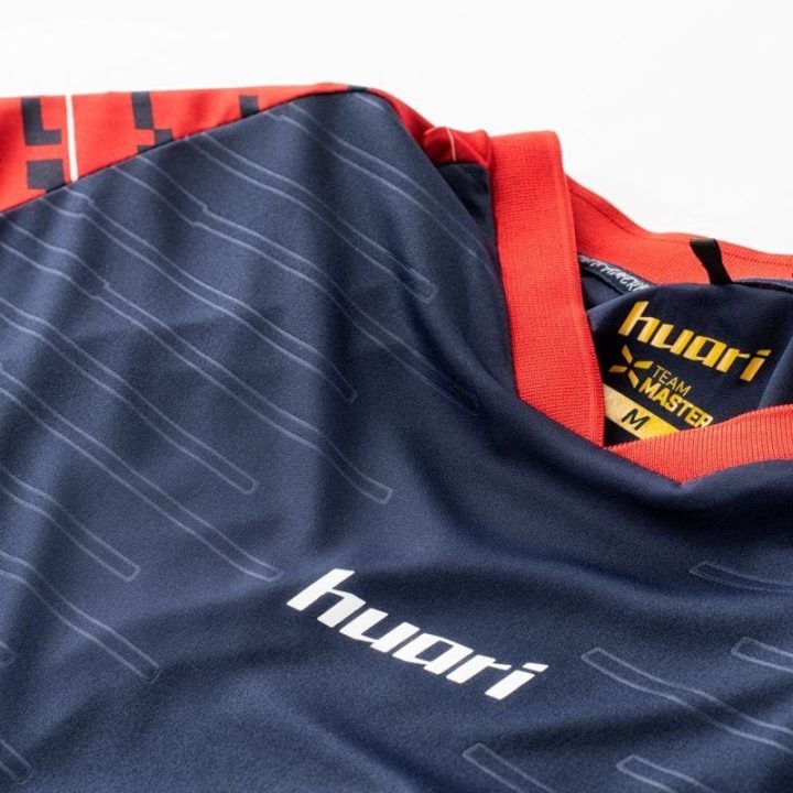 Vyriškas futbolo džemperis Huari Nuevos, tamsiai mėlynas ir raudonas