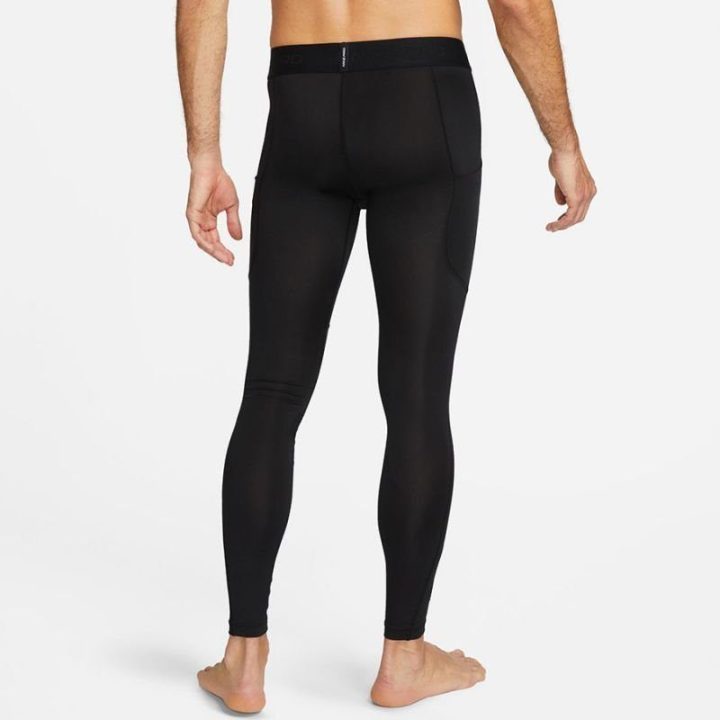 Vyriškos ilgos termoaktyviosios kelnės Nike Pro, juodos