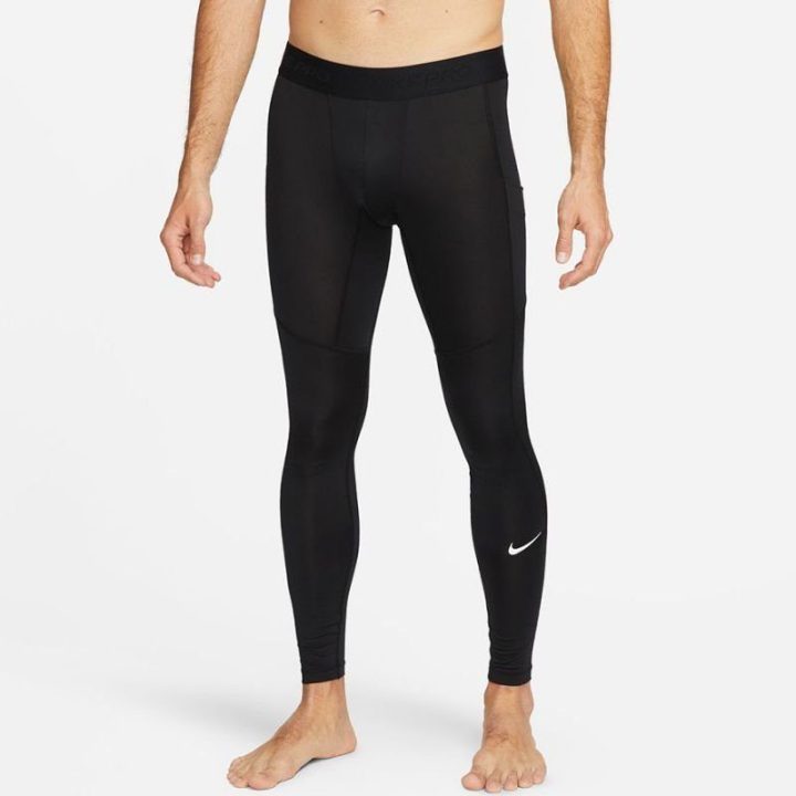 Vyriškos ilgos termoaktyviosios kelnės Nike Pro, juodos