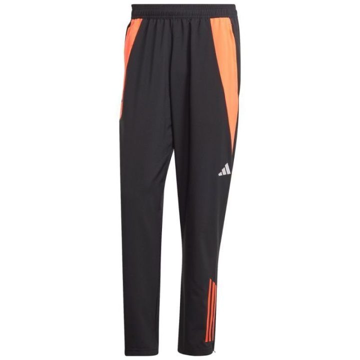 Vyriškos sportinės kelnės adidas Tiro 24, juodos ir oranžinės
