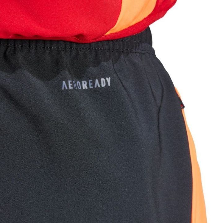 Vyriškos sportinės kelnės adidas Tiro 24, juodos ir oranžinės