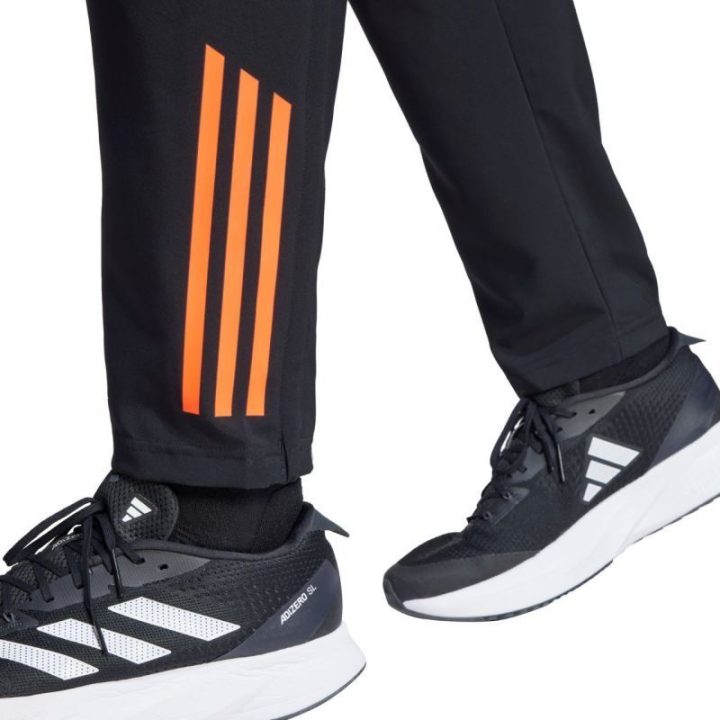 Vyriškos sportinės kelnės adidas Tiro 24, juodos ir oranžinės