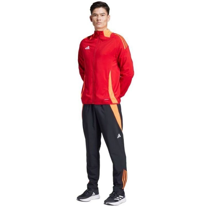 Vyriškos sportinės kelnės adidas Tiro 24, juodos ir oranžinės