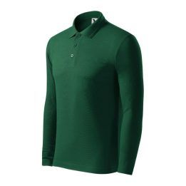 Vyriški polo marškinėliai Malfini Pique Polo LS, žali
