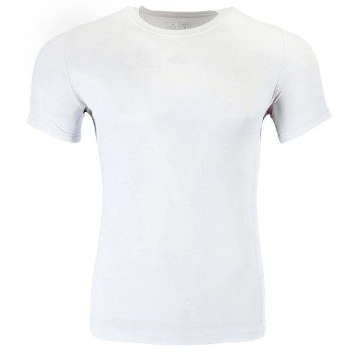 Vyriški prigludę marškinėliai adidas Techfit AEROREADY, balti
