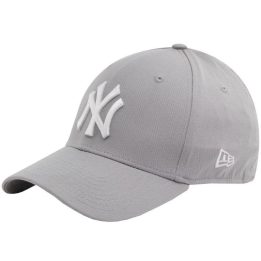 Medvilninė kepurė New Era 39THIRTY New York Yankees, pilka