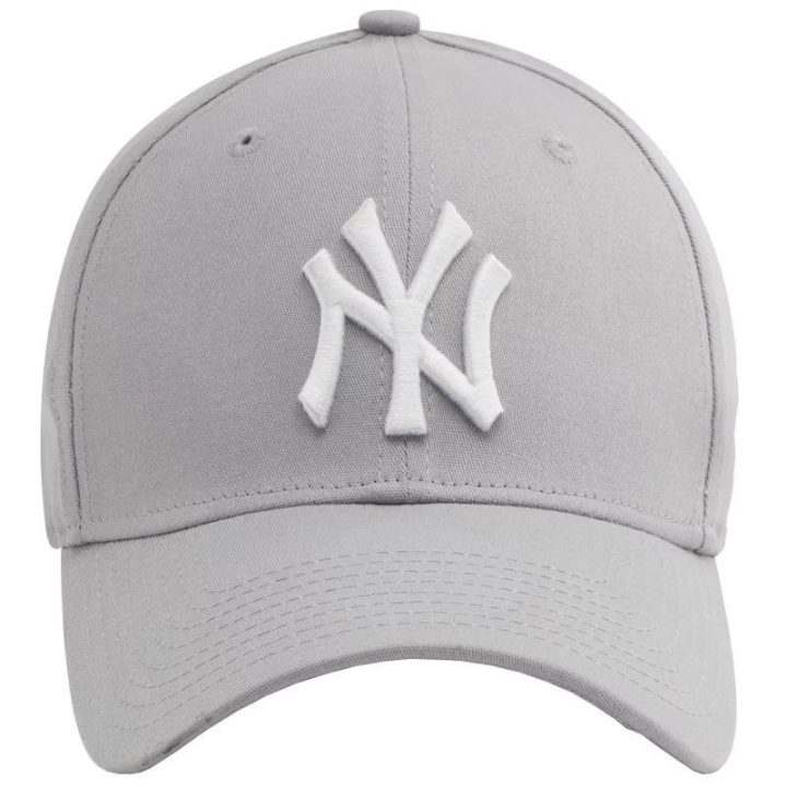 Medvilninė kepurė New Era 39THIRTY New York Yankees, pilka