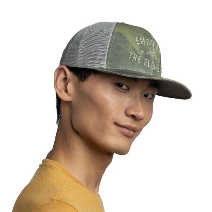Uniseks kepurė su snapeliu Buff Trucker Cap, žalia