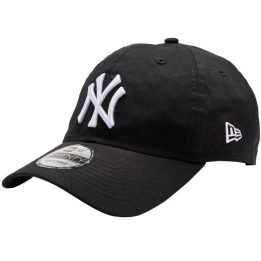 Medvilninė kepurė su New York Yankees logotipu New Era 9TWENTY, juoda