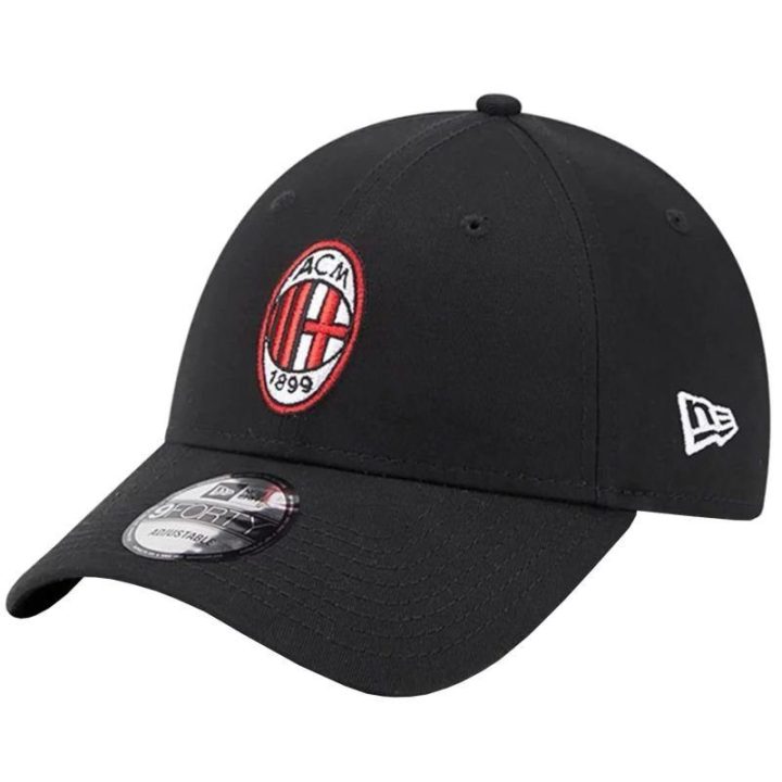 Kepurė su lenktu snapeliu New Era Core 9FORTY AC Milan, juoda