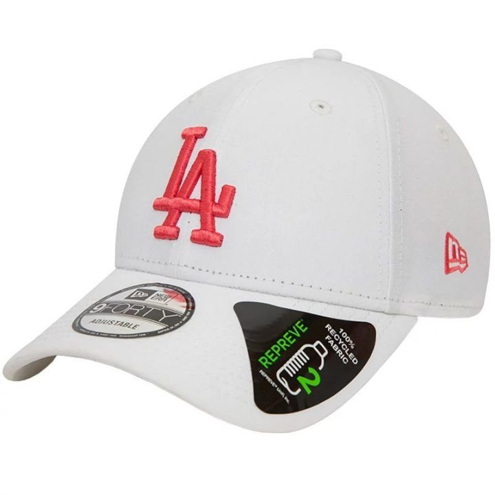 Kepurė New Era Repreve 940 Los Angeles Dodgers, rožinė