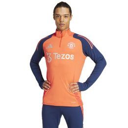 Vyriškas džemperis adidas Manchester United Training Top, oranžinis