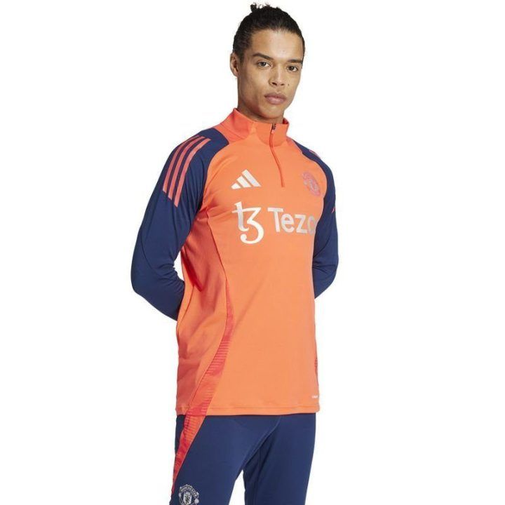 Vyriškas džemperis adidas Manchester United Training Top, oranžinis