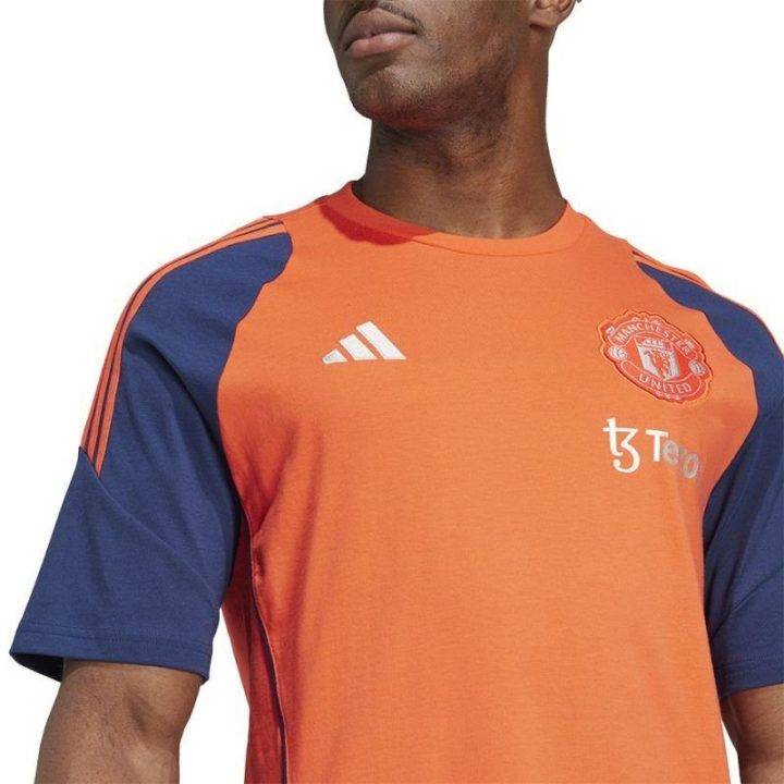Vyriški marškinėliai adidas Manchester United, oranžiniai