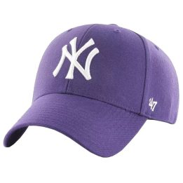 Kepurė su snapeliu 47 Brand MLB New York Yankees MVP, violetinė