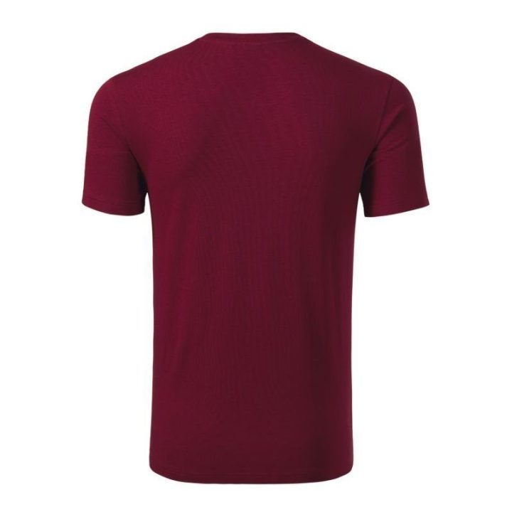 Vyriški medvilniniai marškinėliai Malfini Action V-neck, bordo