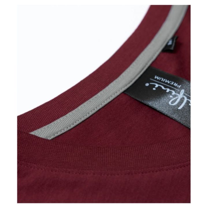 Vyriški medvilniniai marškinėliai Malfini Action V-neck, bordo