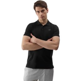 Vyriški medvilniniai polo marškinėliai 4F M129, juodi
