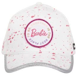 Moteriška kepurė su snapeliu ir Barbie motyvu Capslab, balta