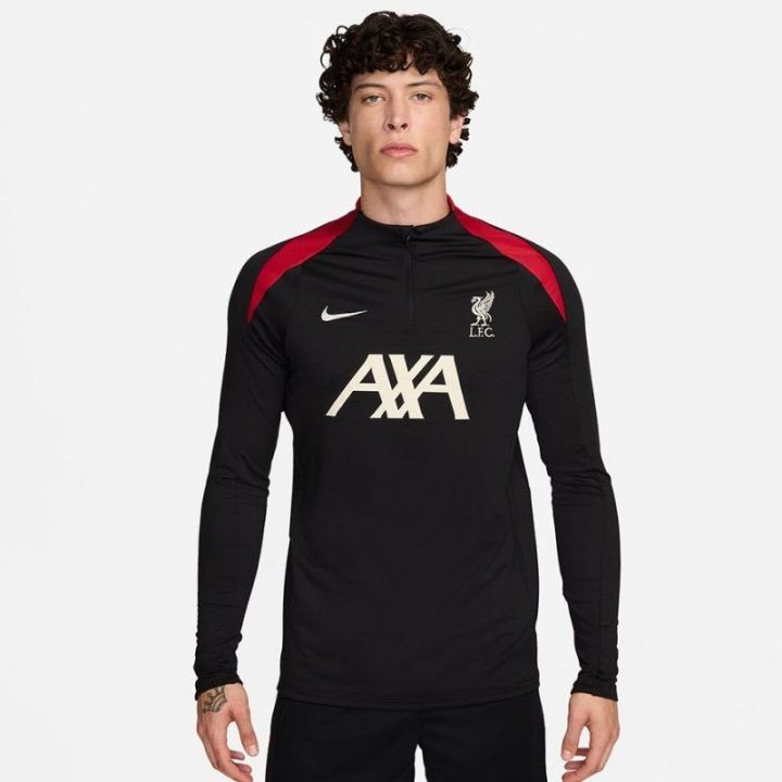 Vyriškas treniruočių džemperis Nike Liverpool FC Strike, juodas