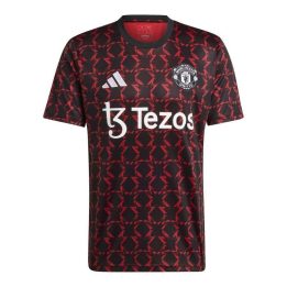 Vyriški marškinėliai adidas Manchester United, juodi ir raudoni