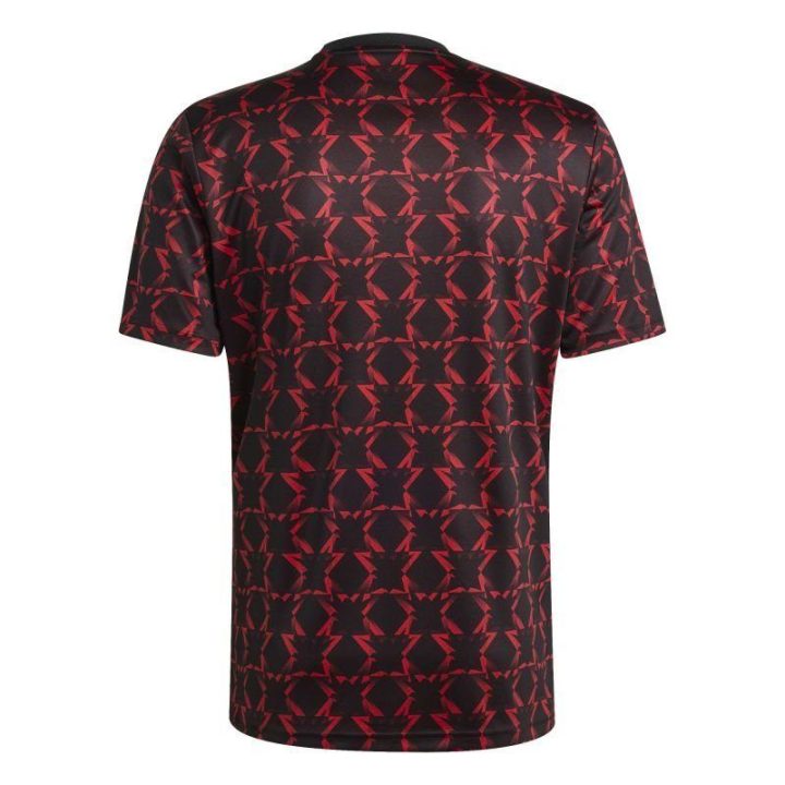 Vyriški marškinėliai adidas Manchester United, juodi ir raudoni