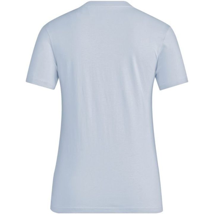 Moteriški medvilniniai marškinėliai adidas Essentials, šviesiai mėlyni