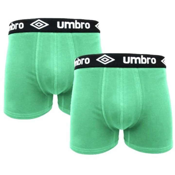 Vyriški medvilniniai bokseriai Umbro, 2 vnt., žali