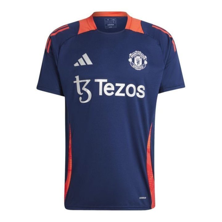 Vyriški marškinėliai adidas Manchester United, tamsiai mėlyni