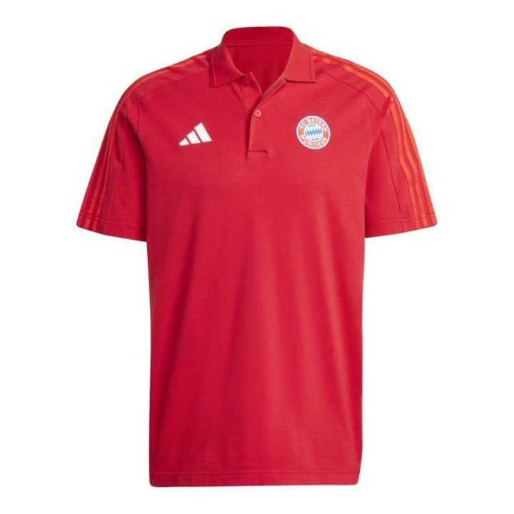 Vyriški polo marškinėliai adidas Bayern Monachium, raudoni