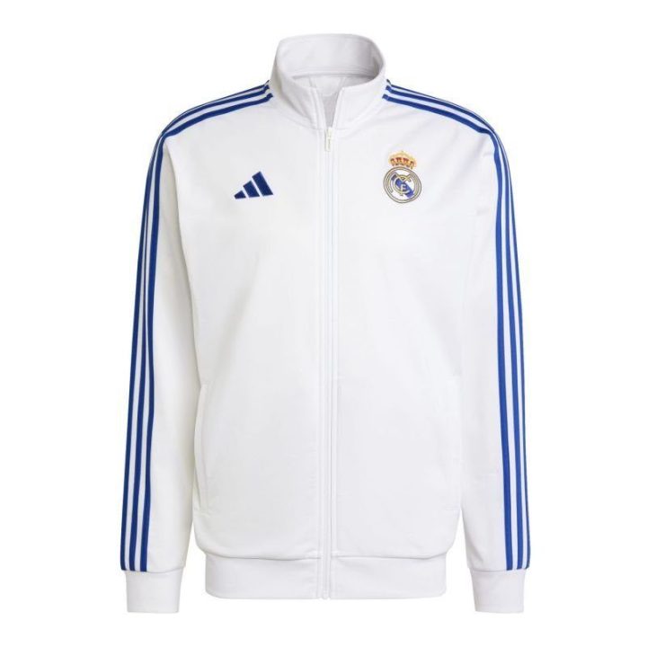 Vyriškas užsegamas džemperis adidas Real Madrid DNA TT, baltas