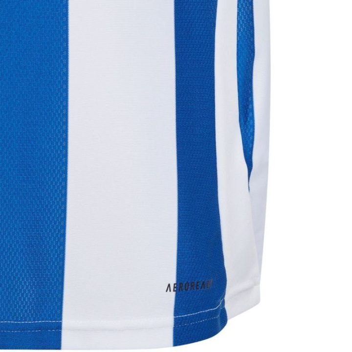 Vaikiški rungtynių marškinėliai adidas Striped 24, balti ir mėlyni