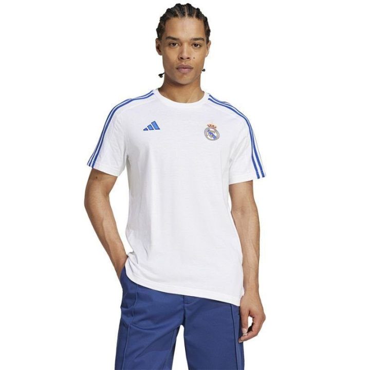 Vyriški marškinėliai adidas Real Madrid Tee, balti