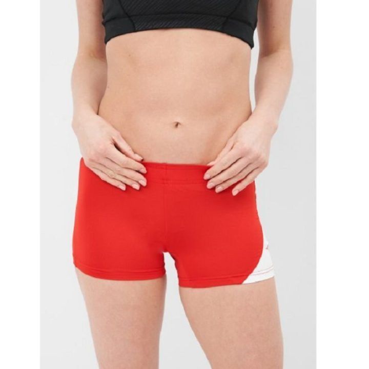 Moteriški tinklinio šortai Mizuno Myou Tight, raudoni ir balti