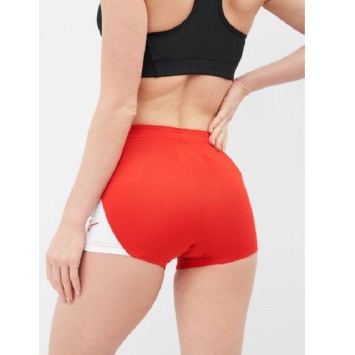 Moteriški tinklinio šortai Mizuno Myou Tight, raudoni ir balti