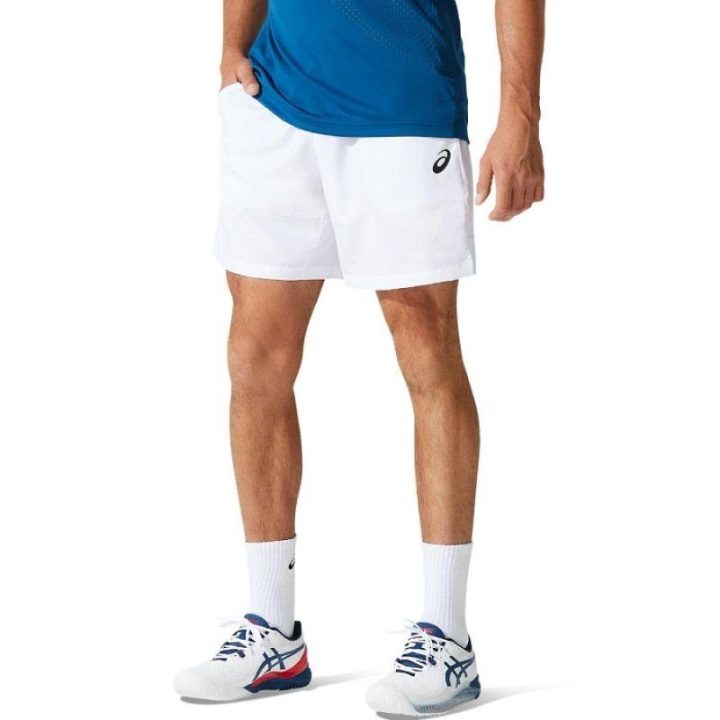 Vyriški 7 colių teniso šortai ASICS Court, balti