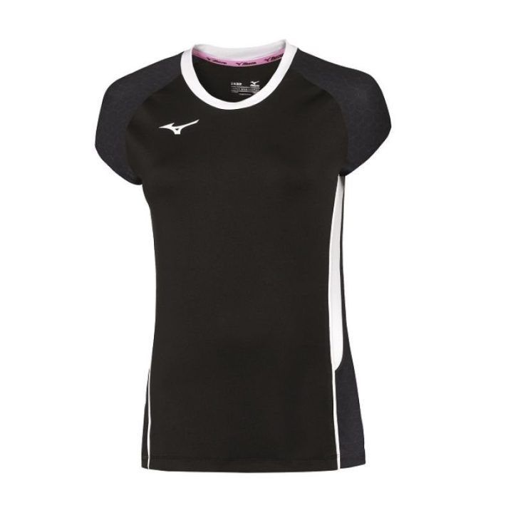 Moteriški tinklinio marškinėliai Mizuno Premium High-Kyu, juodi