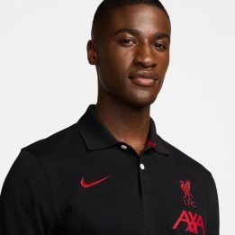 Vyriški polo marškinėliai Nike Liverpool FC DF 2.0, juodi