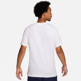 Vyriški marškinėliai iš kvėpuojančio audinio Nike PSG Crest, balti