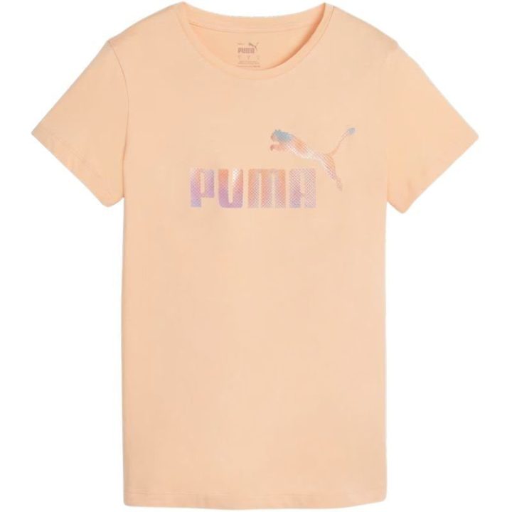 Moteriški medvilniniai marškinėliai Puma Summer Daze, oranžiniai