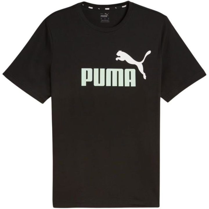 Vyriški medvilniniai marškinėliai Puma ESS+ 2 Col Logo Tee, juodi