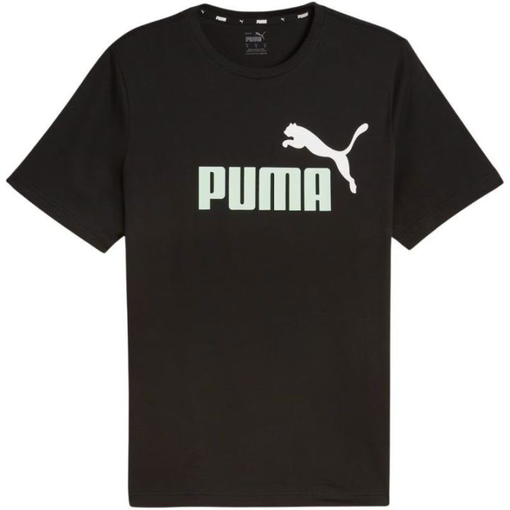 Vyriški medvilniniai marškinėliai Puma ESS+ 2 Col Logo Tee, juodi