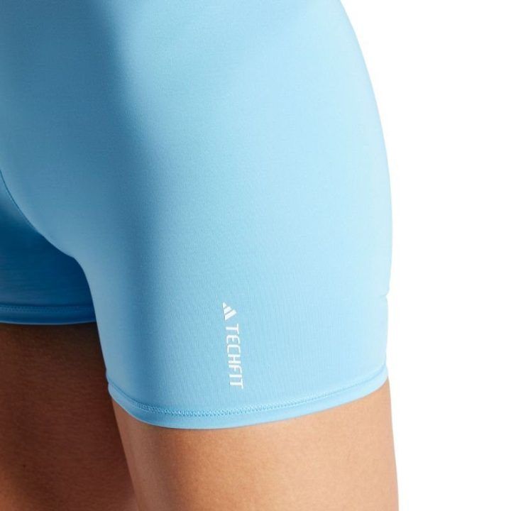 Moteriški kompresiniai šortai adidas Techfit, mėlyni